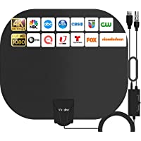 Los mejores  - 2021 Más Nuevo Antena de TV Interior-240KM Rango Amplificador de Señal Inteligente Antena de TV Digital para Interiores…